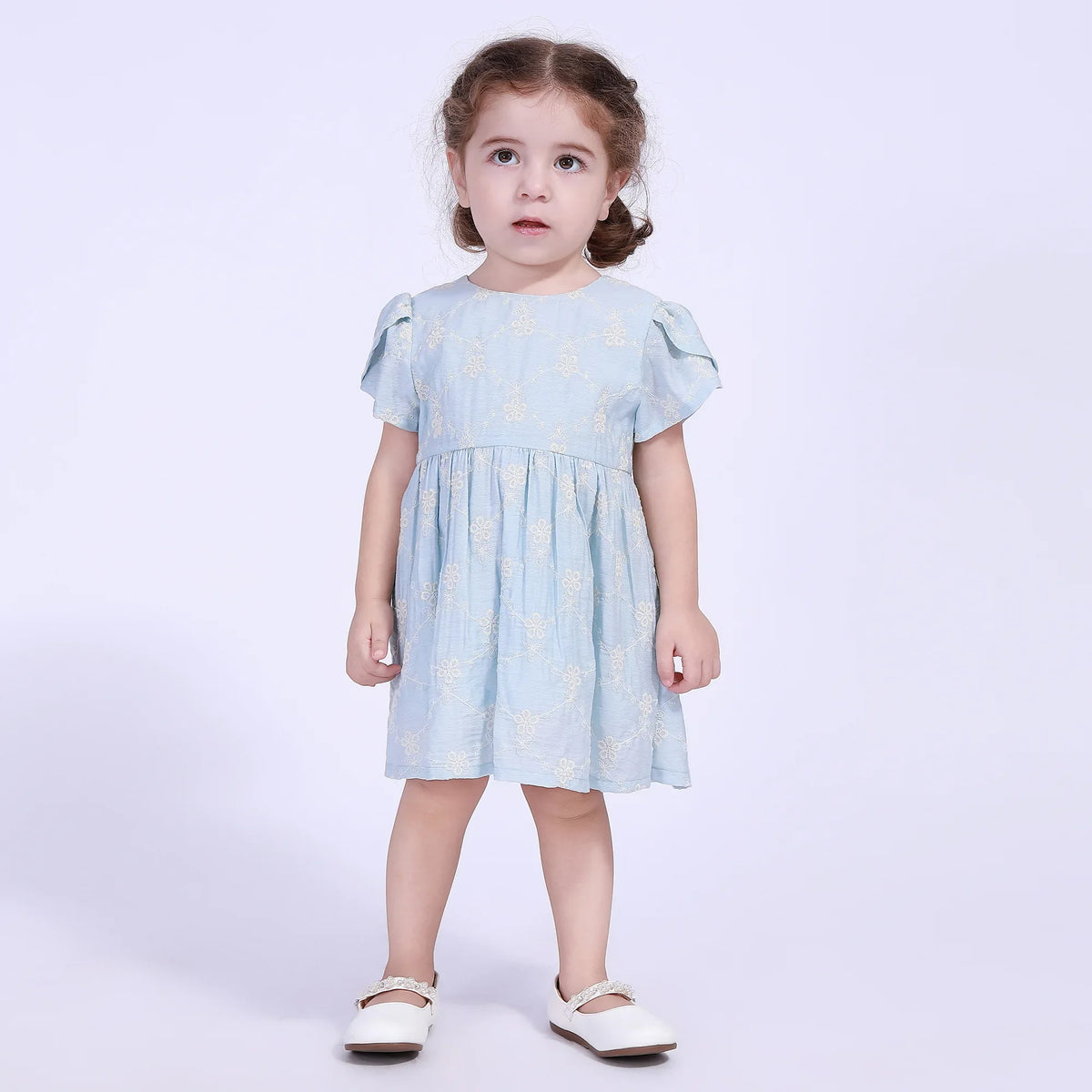 Floral Street Look Dress For Baby Girl