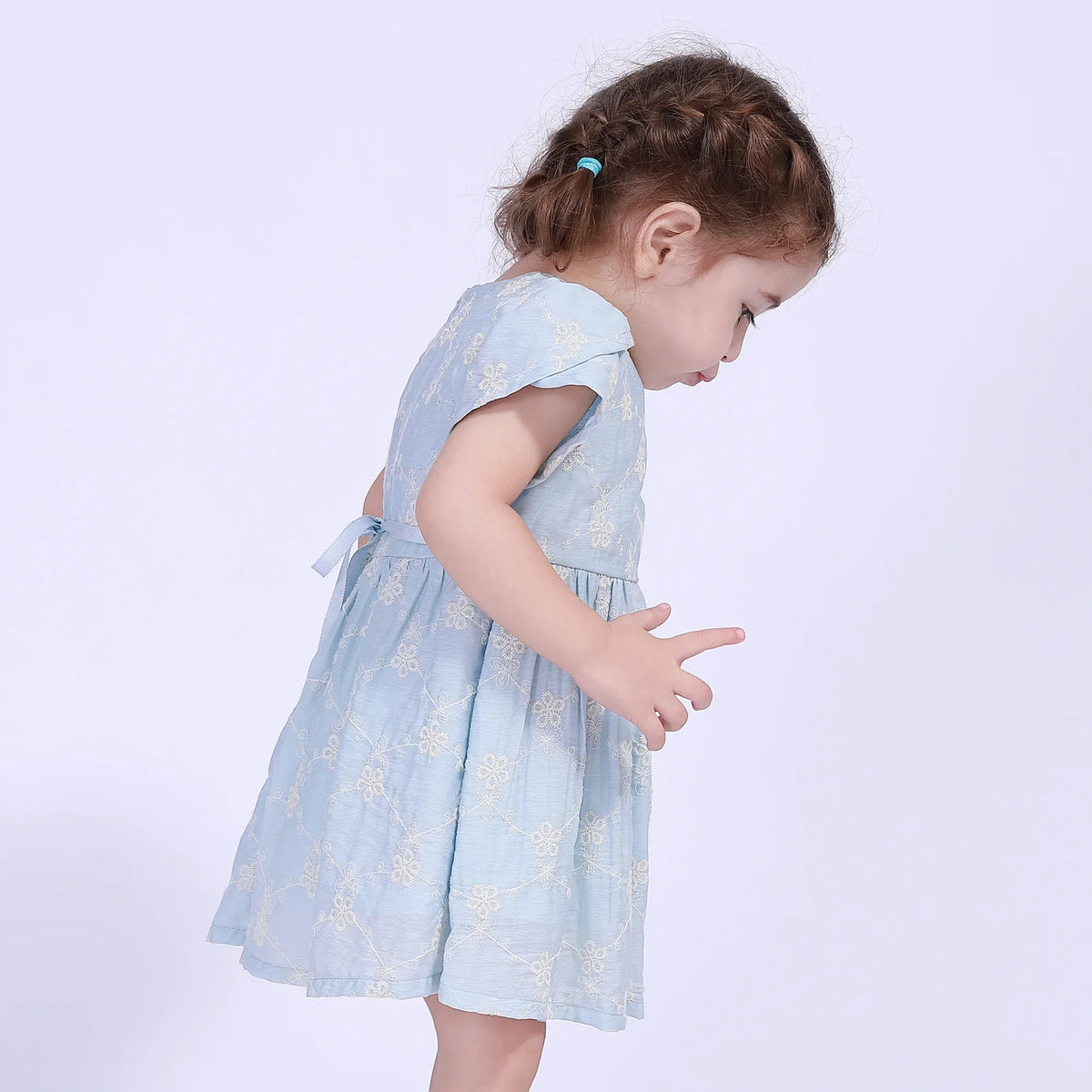 Floral Street Look Dress For Baby Girl