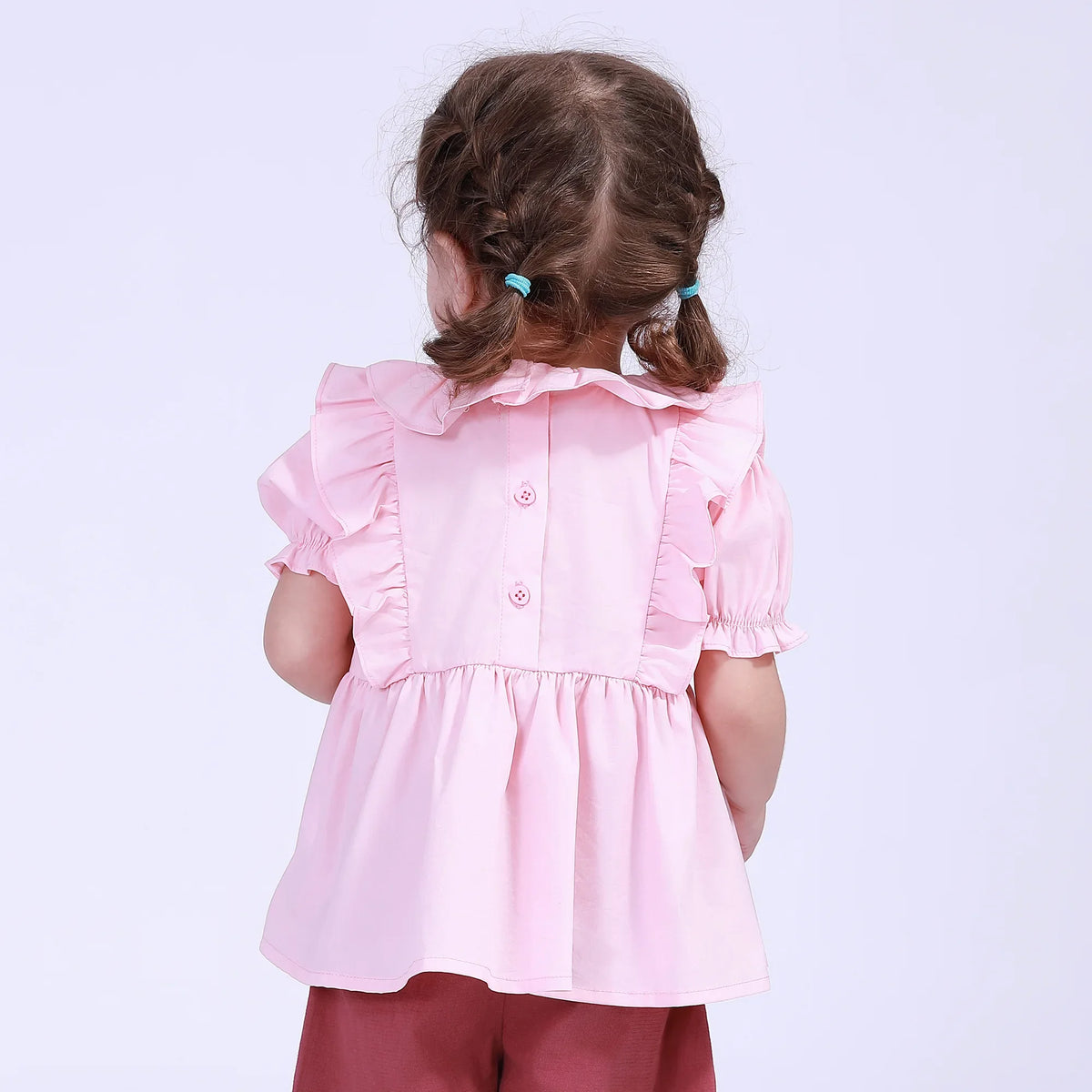 Plain Street Look Blouse For Baby Girl Image