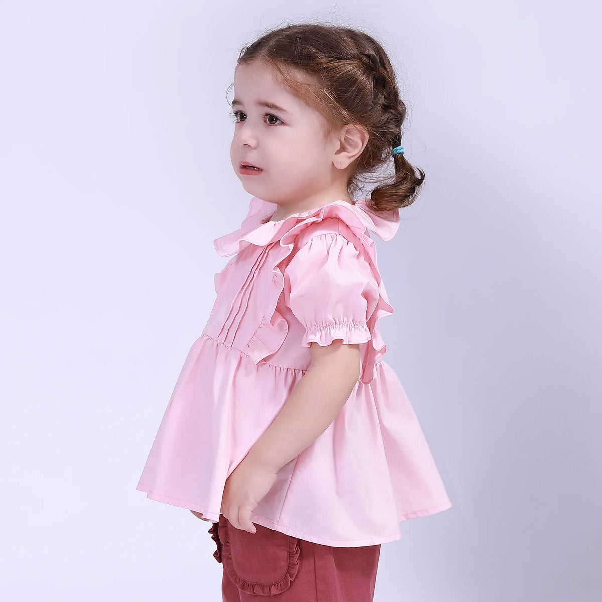 Plain Street Look Blouse For Baby Girl Image