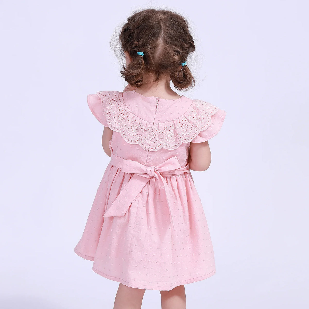 Jacquard Street Look Dress For Baby Girl