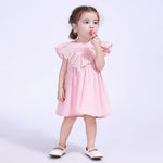 Jacquard Street Look Dress For Baby Girl Image