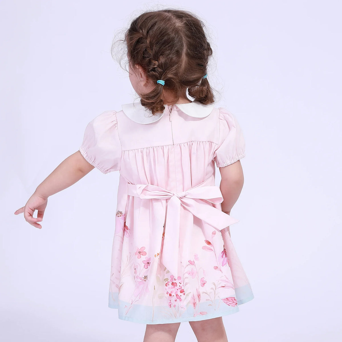 Floral Street Look Dress For Baby Girl