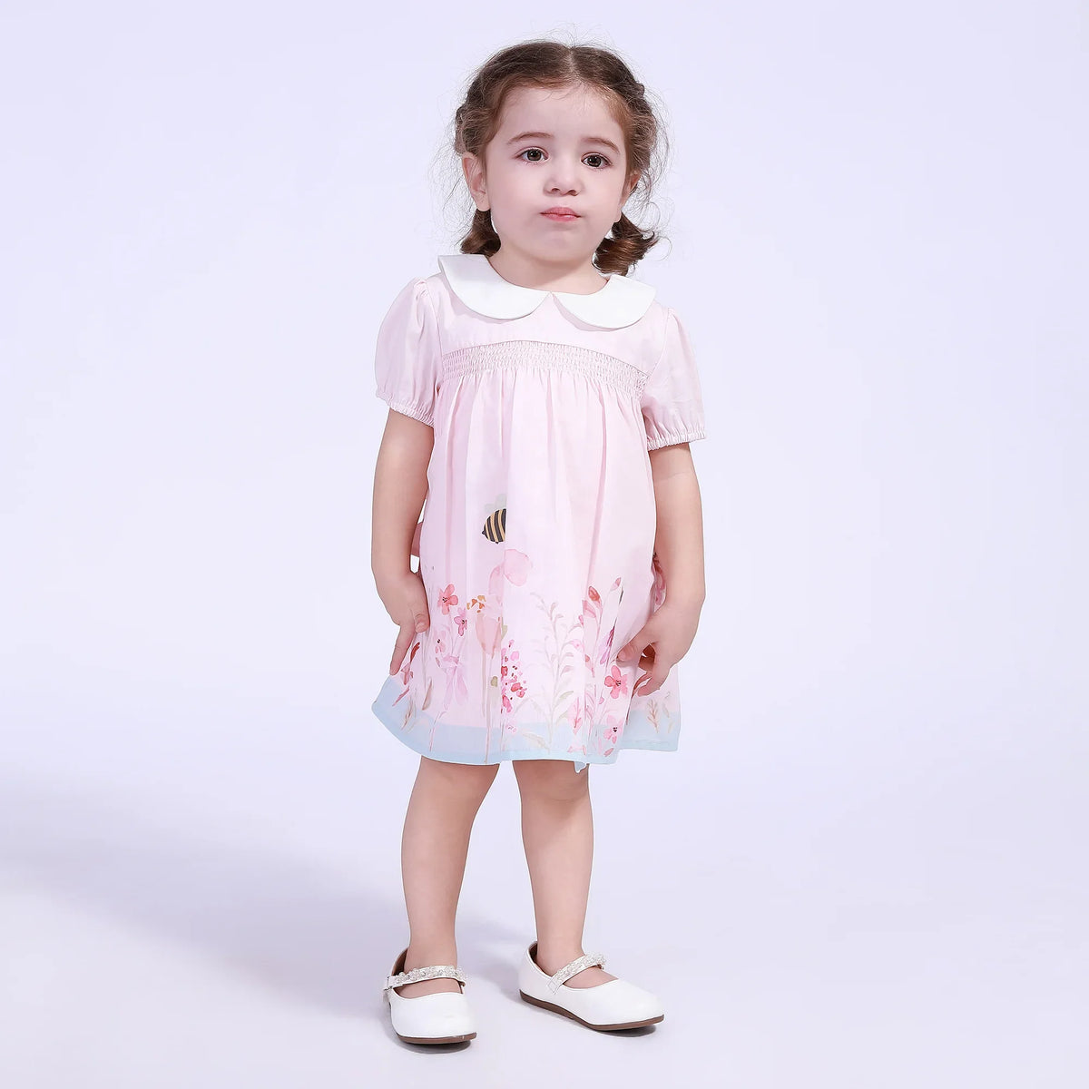 Floral Street Look Dress For Baby Girl