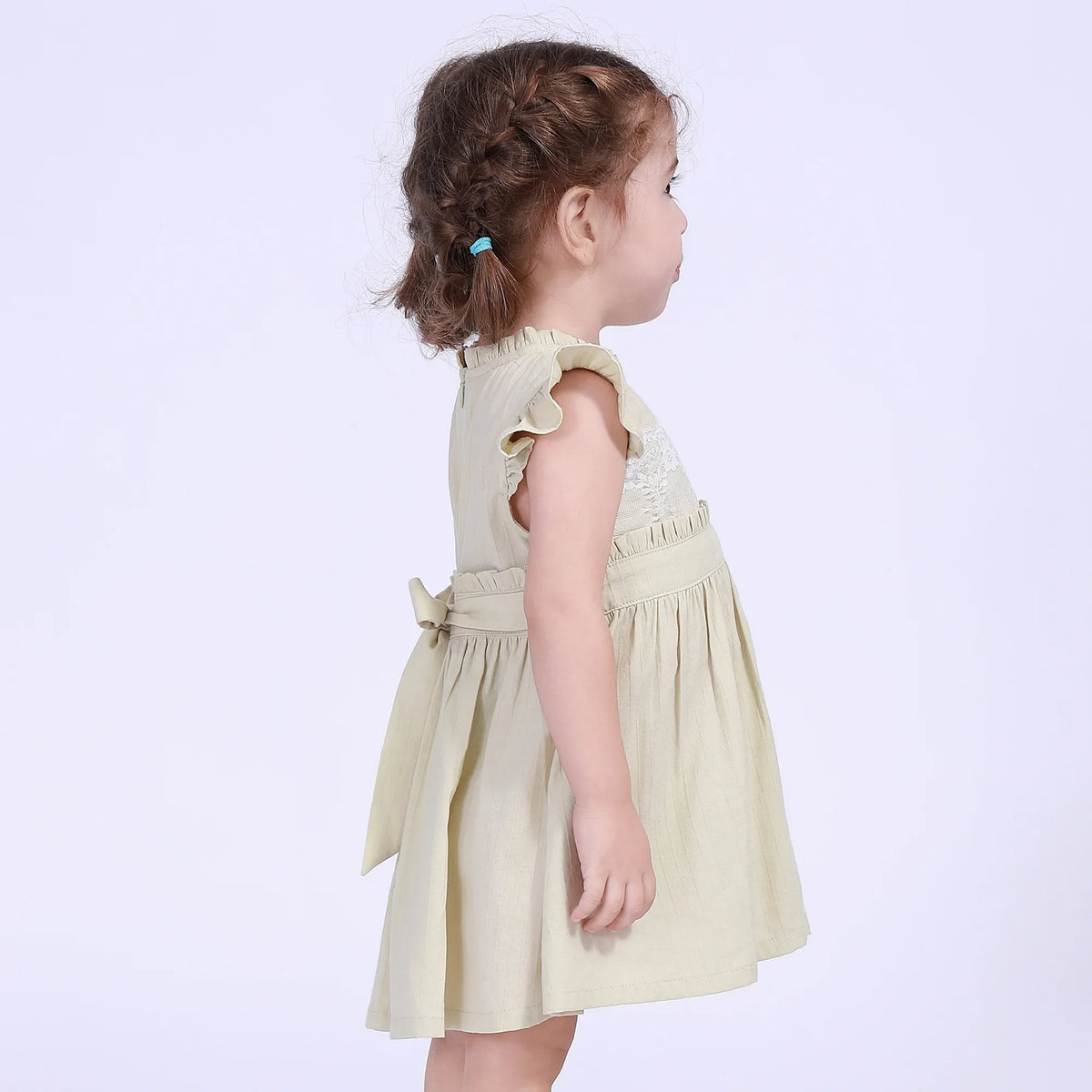 Laced Street Look Dress For Baby Girl