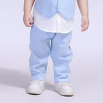 Light Blue Ordinary Street Look Pants For Baby Boy Image