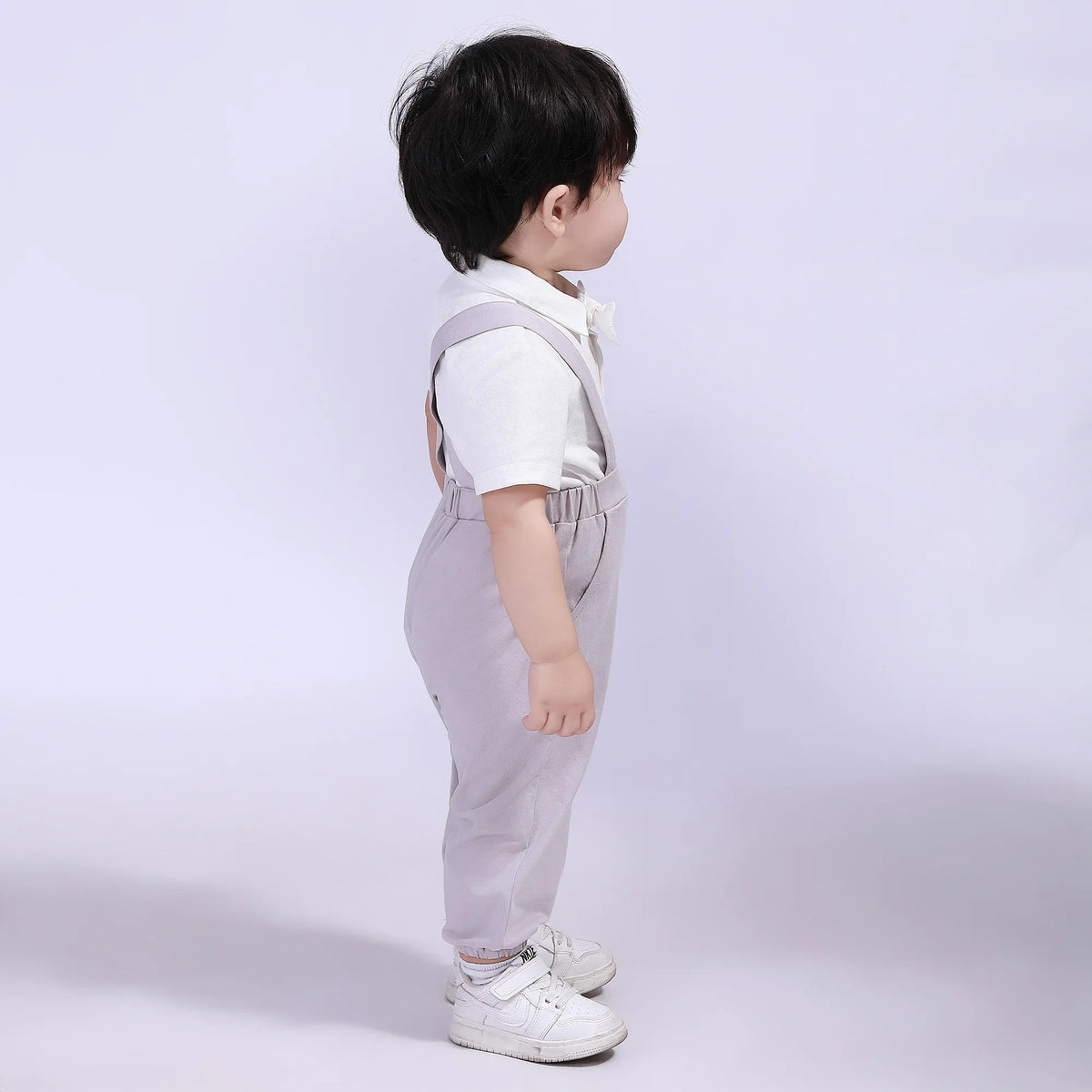 Ankle-Tied Street Look Pants For Baby Boy