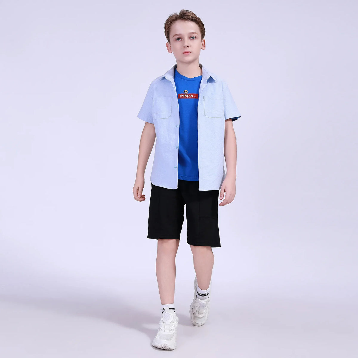 Plain Street Look Shirt For Boys Image