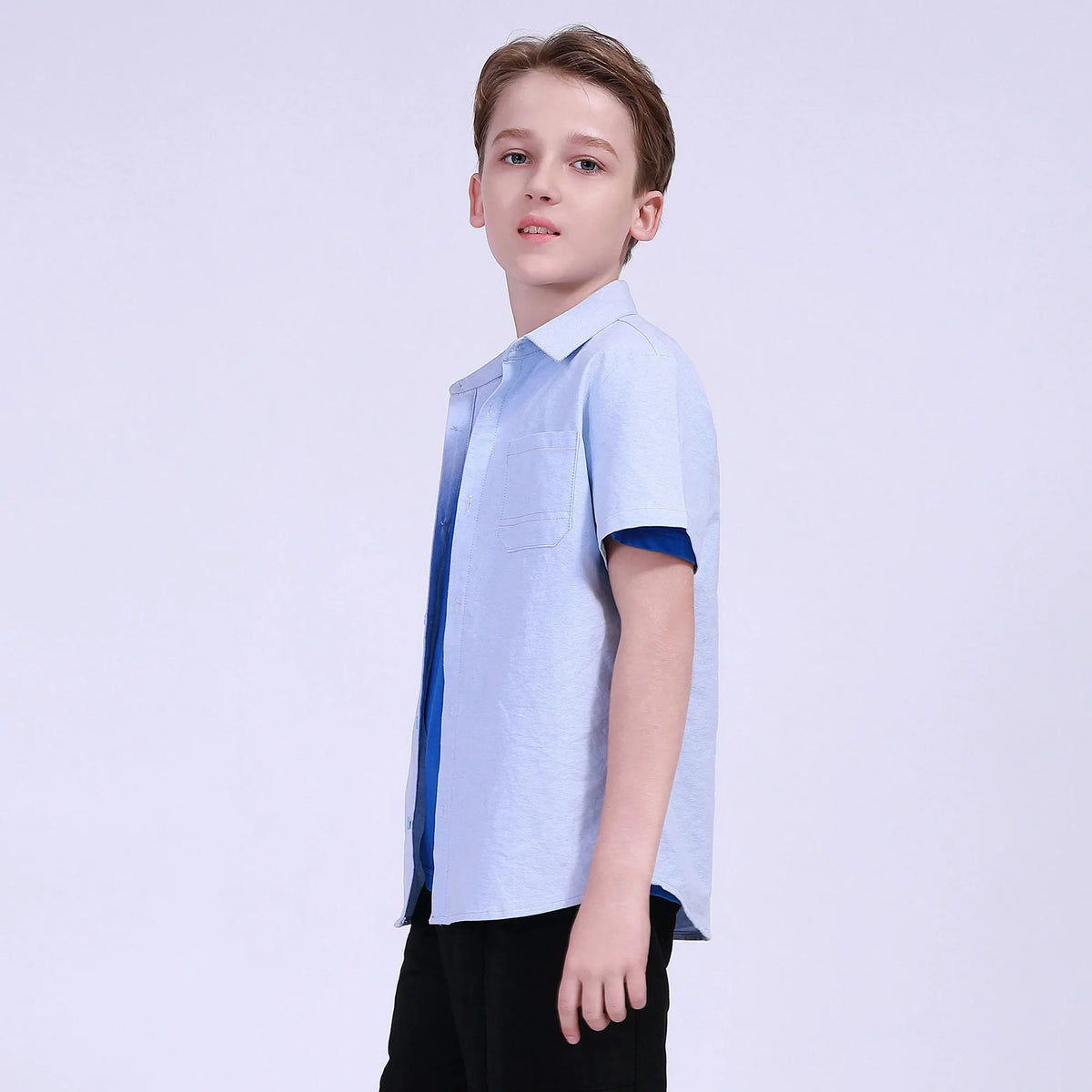 Plain Street Look Shirt For Boys Image