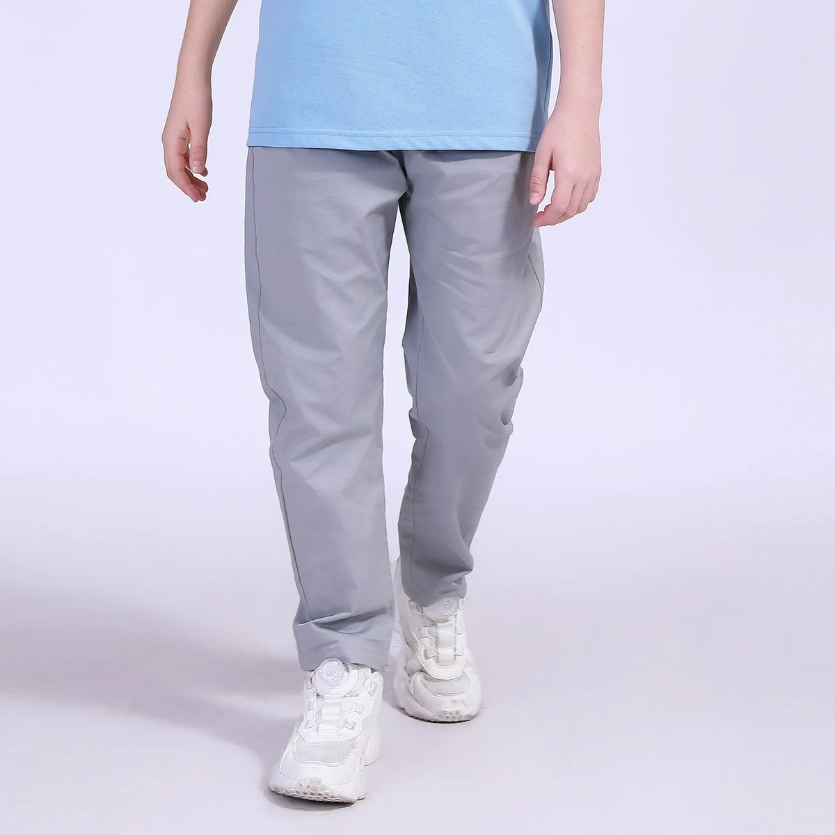 Ordinary Street Look Pants For Boys Light Gray Image