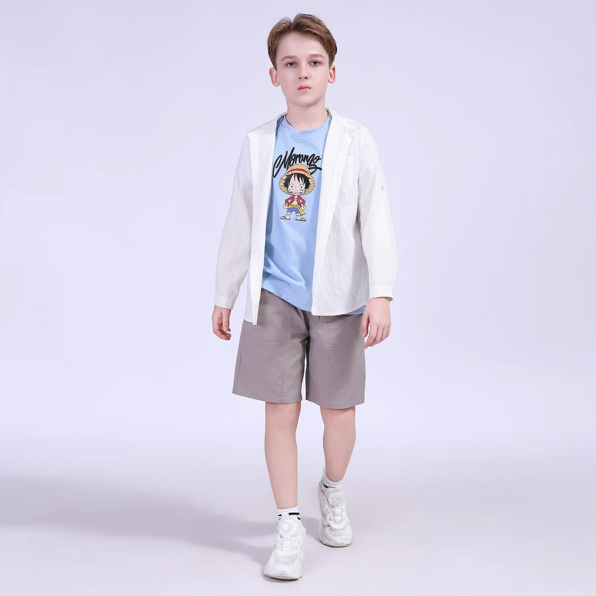 Plain Street Look Shirt For Boys Image