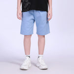 Light Blue Ordinary Street Look Shorts For Boys Image