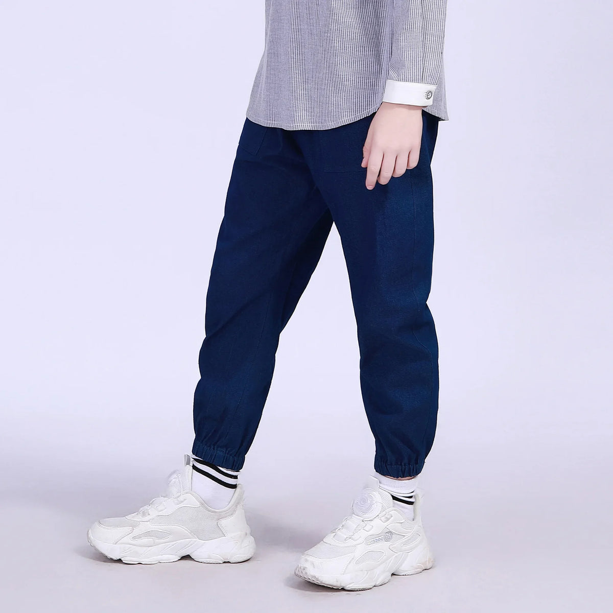 Ankle-Tied Street Look Pants For Boys