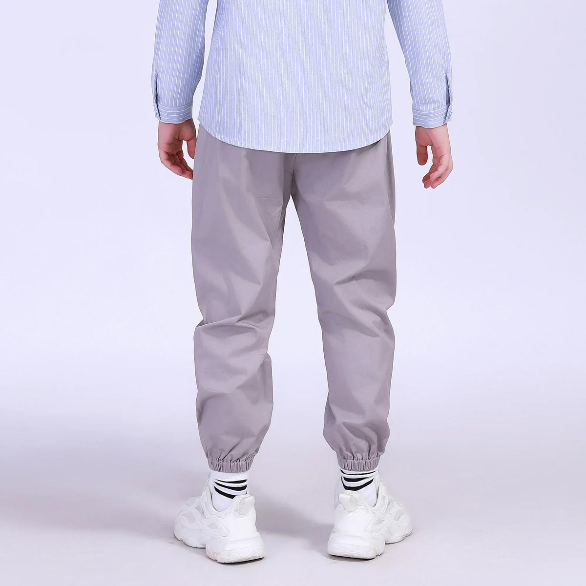 Ankle-Tied Street Look Pants For Boys