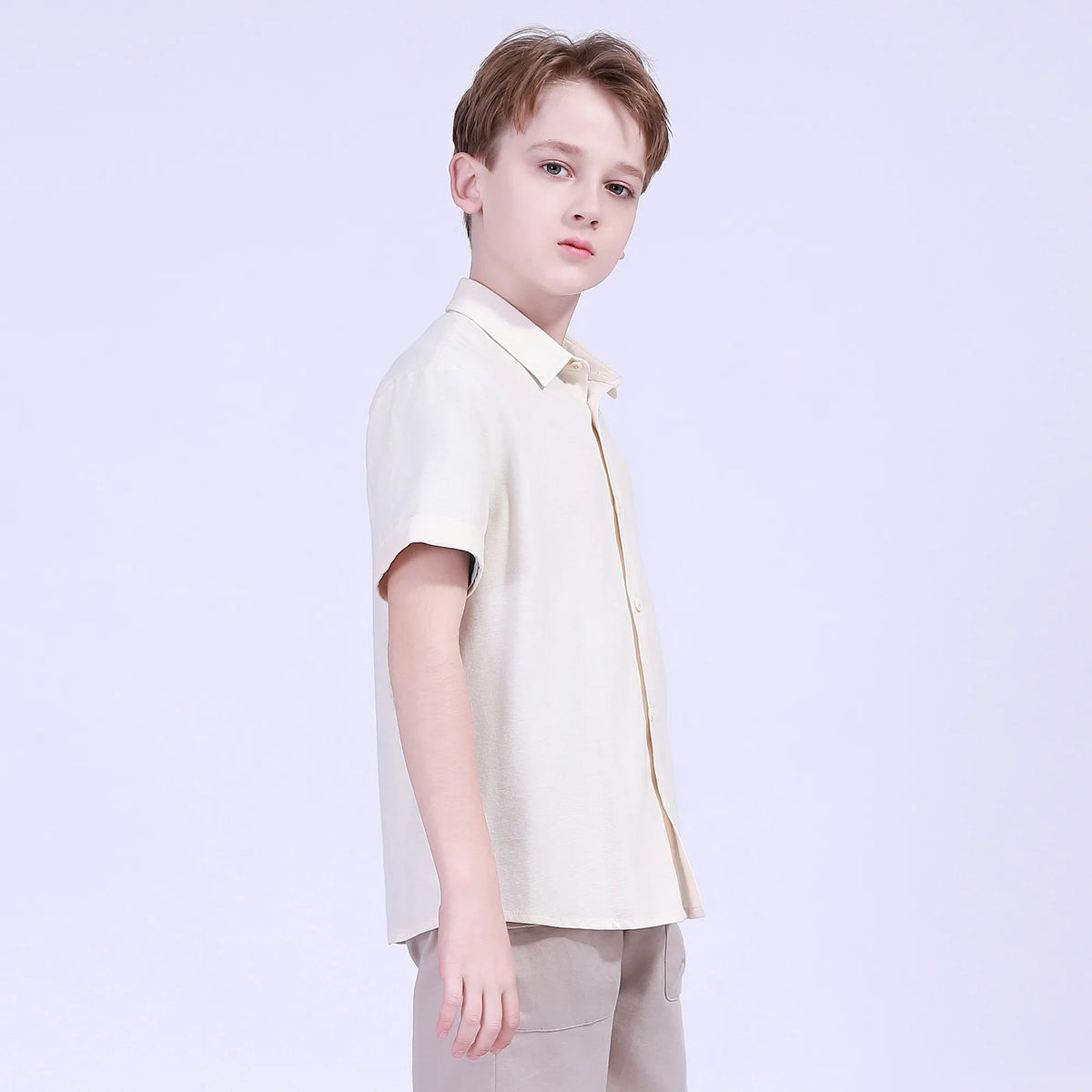 Plain Street Look Shirt For Boys Image