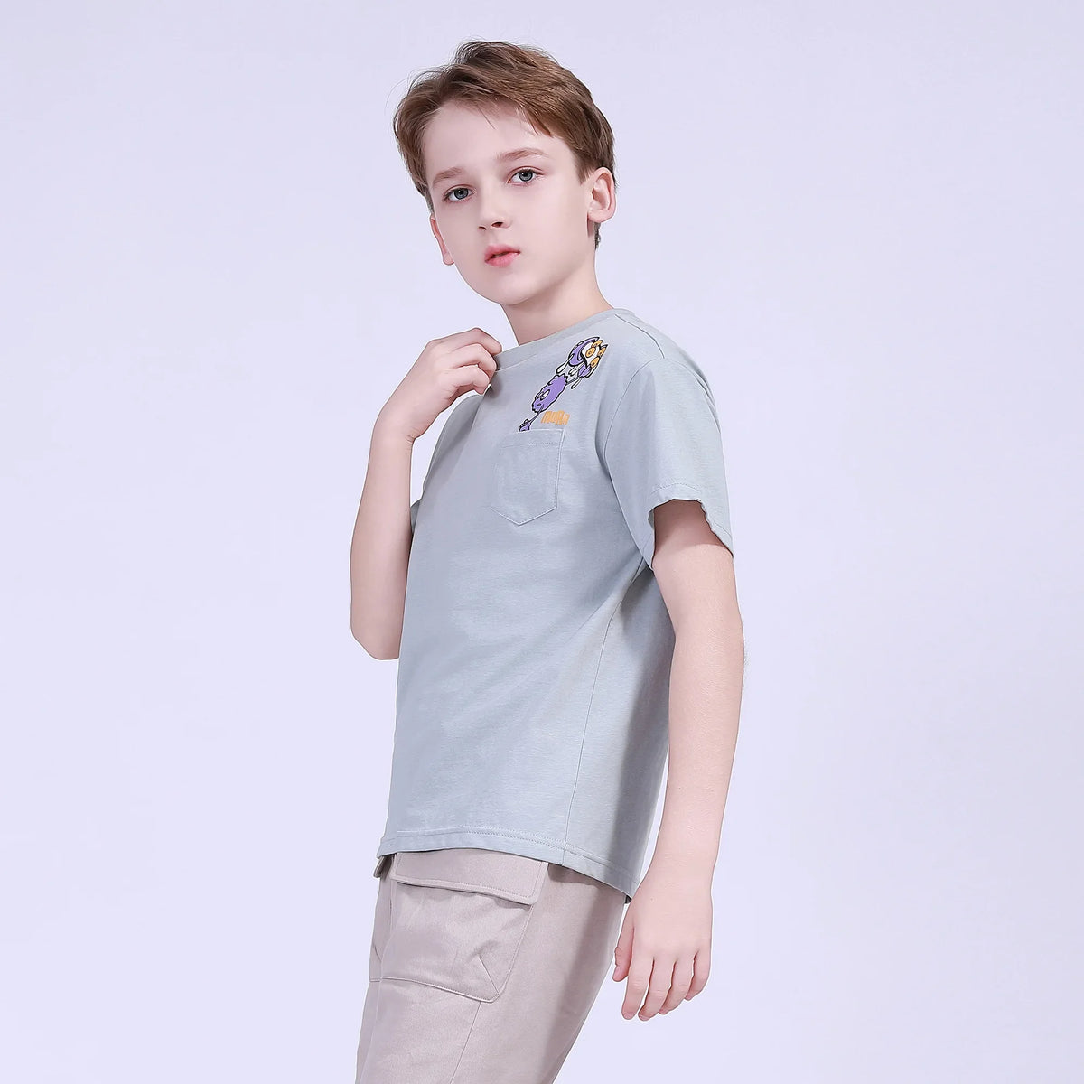 Embroidery Street Look T.Shirt For Boys Image