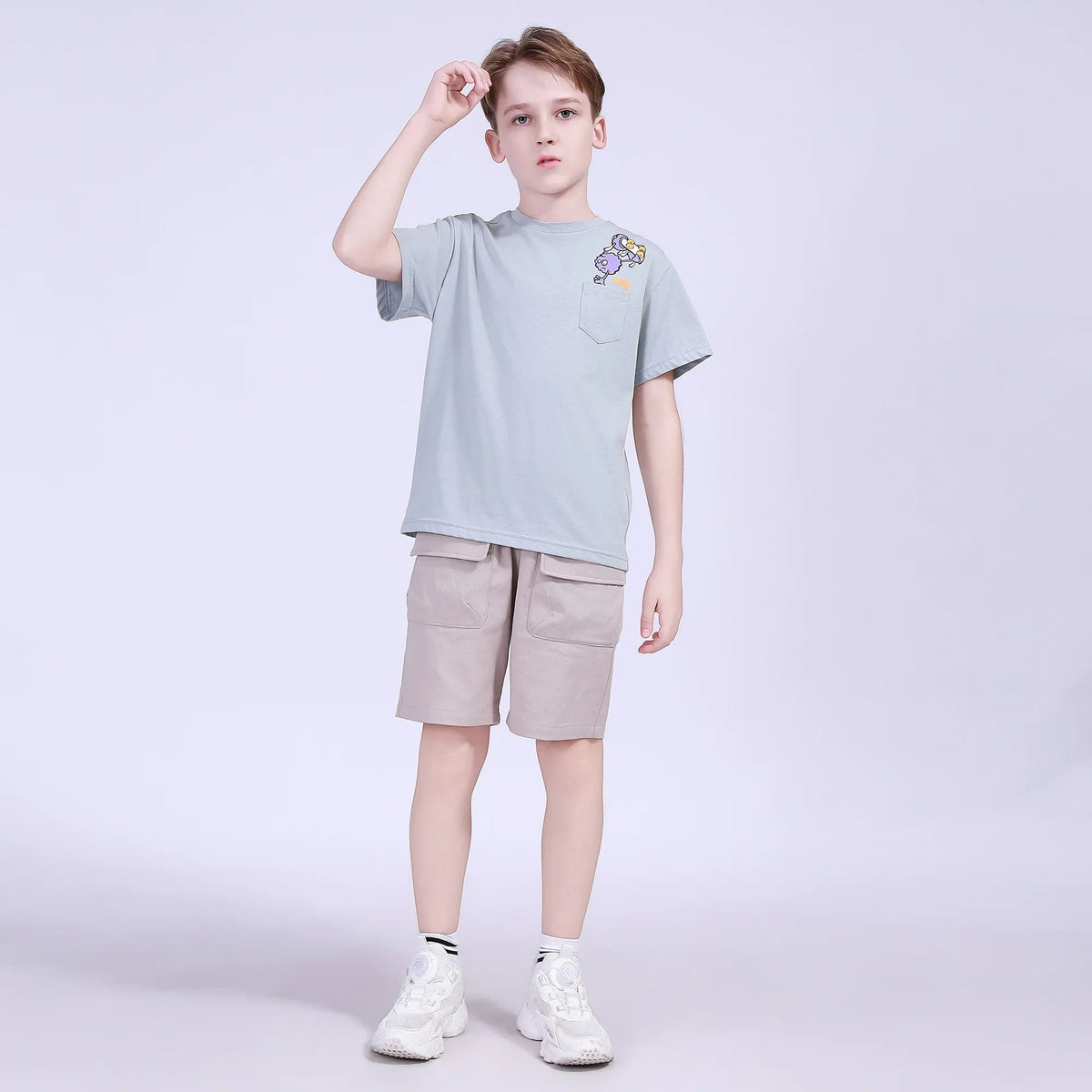 Embroidery Street Look T.Shirt For Boys Image