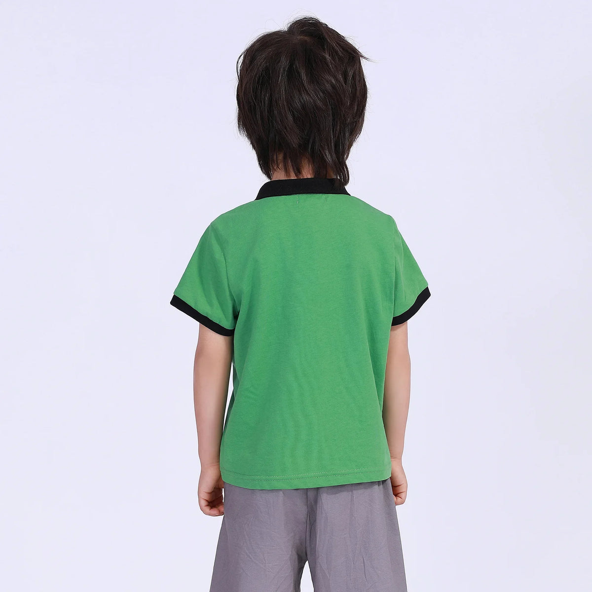 Printed Street Look Polo Shirt For Boys Image