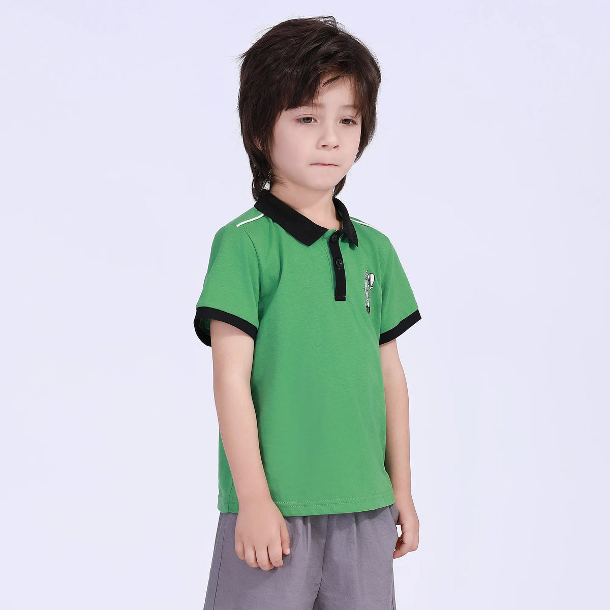 Printed Street Look Polo Shirt For Boys Image