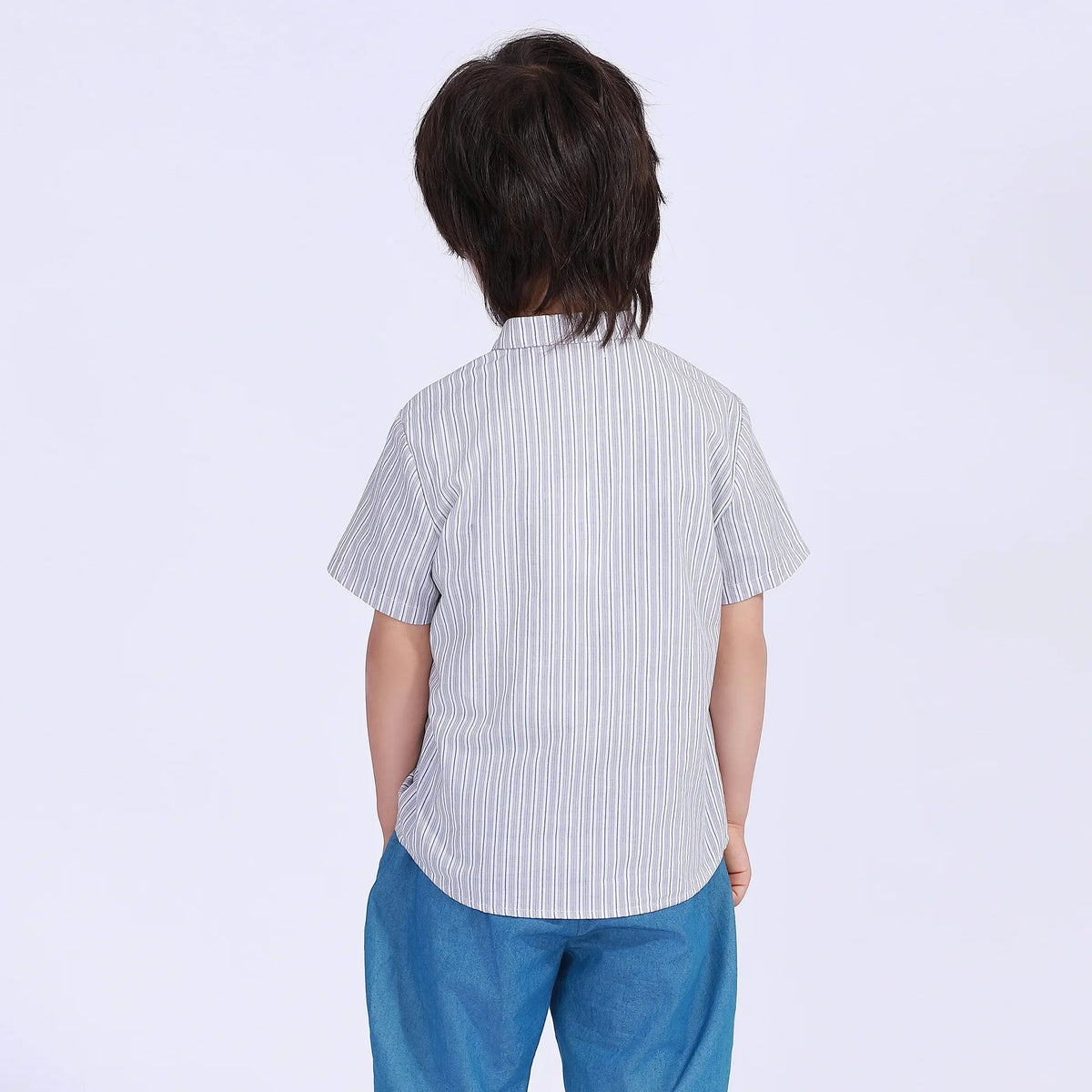 Striped Street Look Shirt For Boys Image