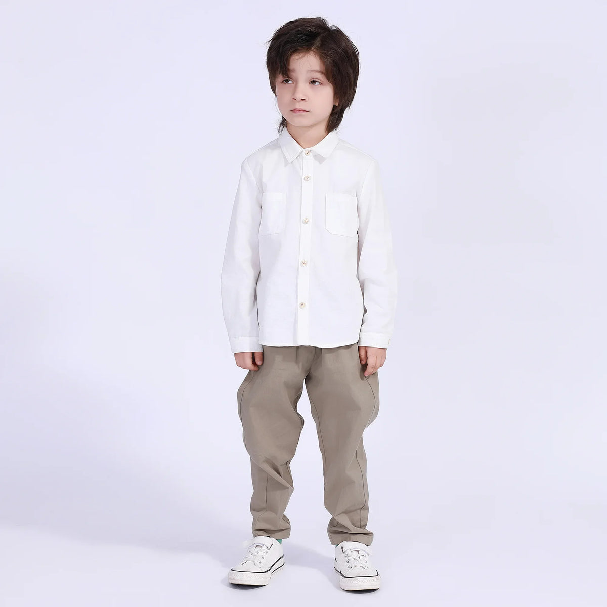 Plain Street Look Shirt For Boys Image