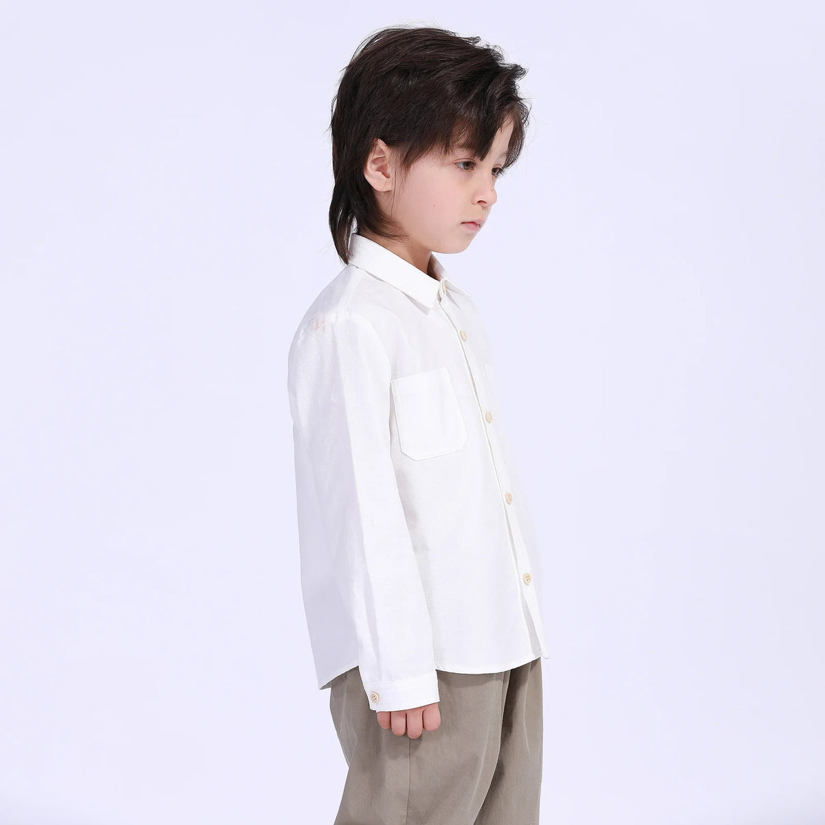 Plain Street Look Shirt For Boys Image