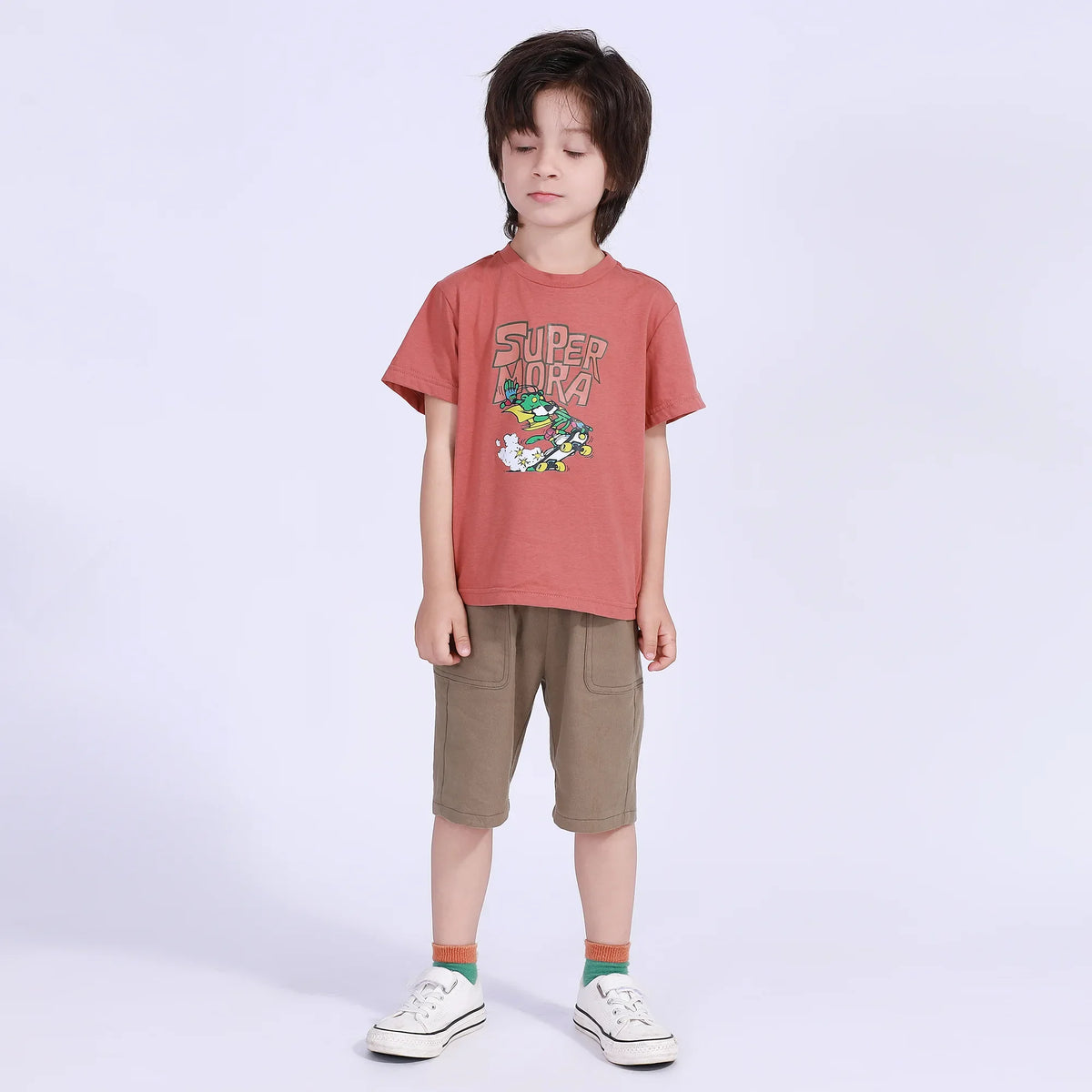 Printed Street Look T.Shirt For Boys Image