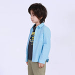 Solid Street Look Shirt For Boys Image