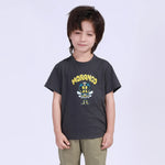 Carbon Gray Printed Street Look T.Shirt For Boys Image