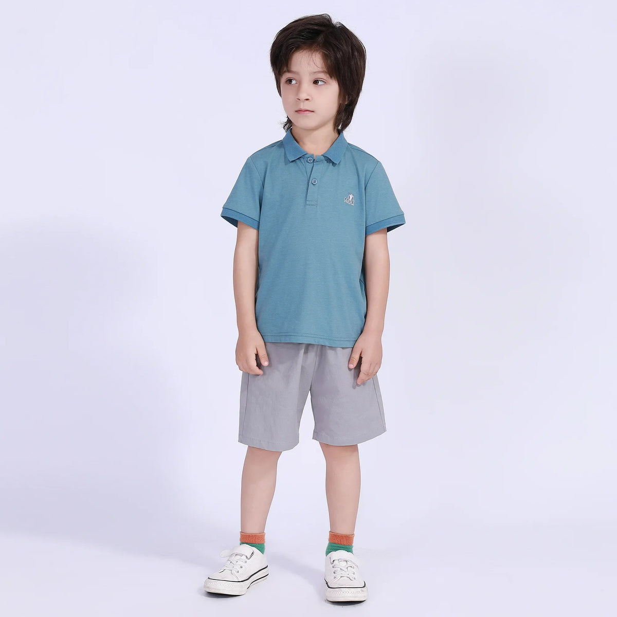 Embroidery Street Look Polo Shirt For Boys Image