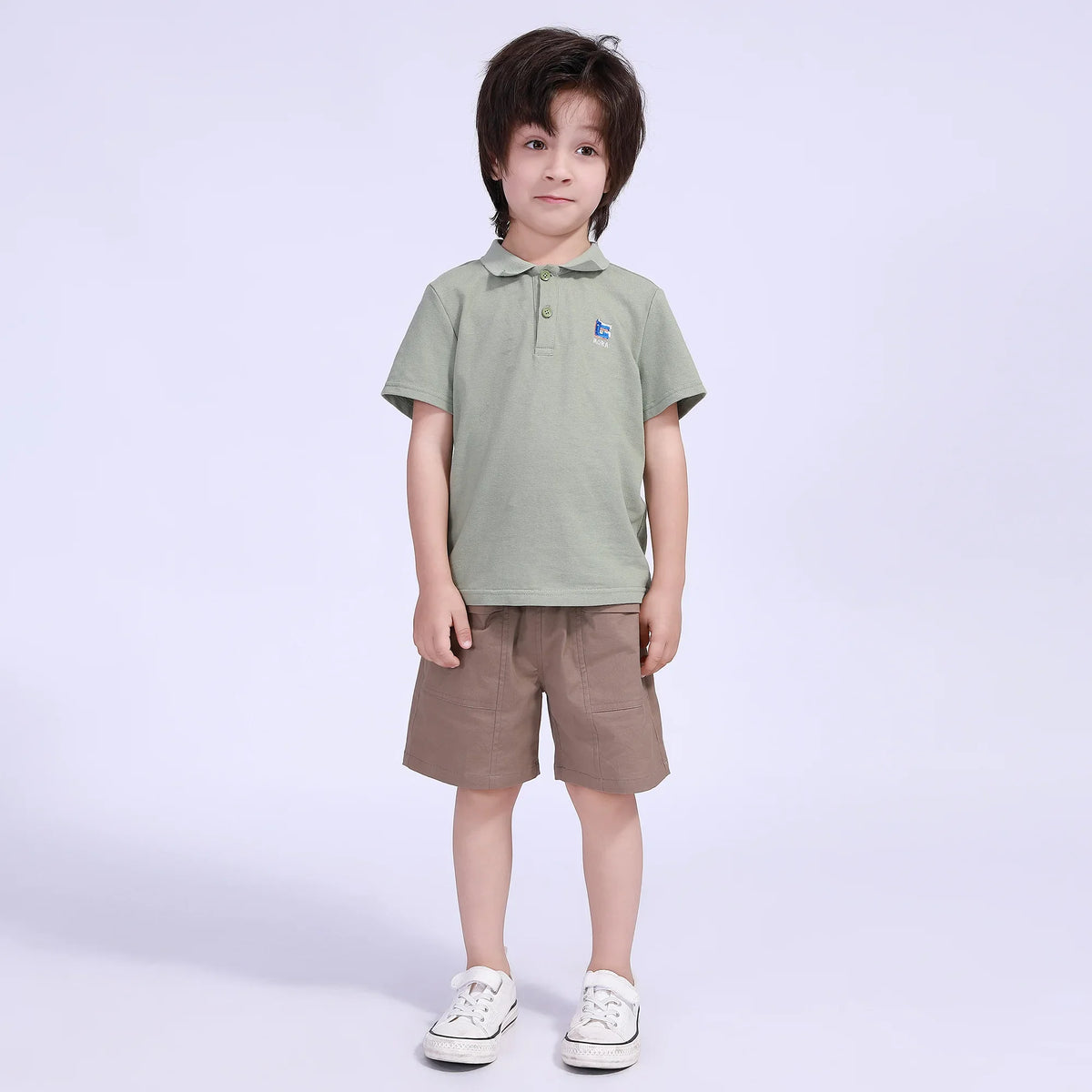 Embroidery Street Look Polo Shirt For Boys Image