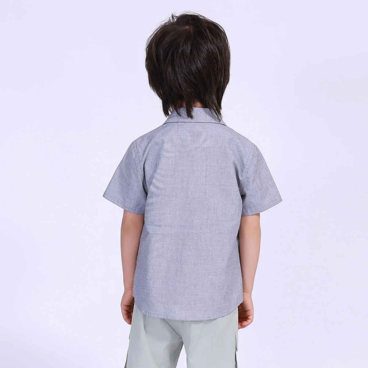 Solid Street Look Shirt For Boys Image