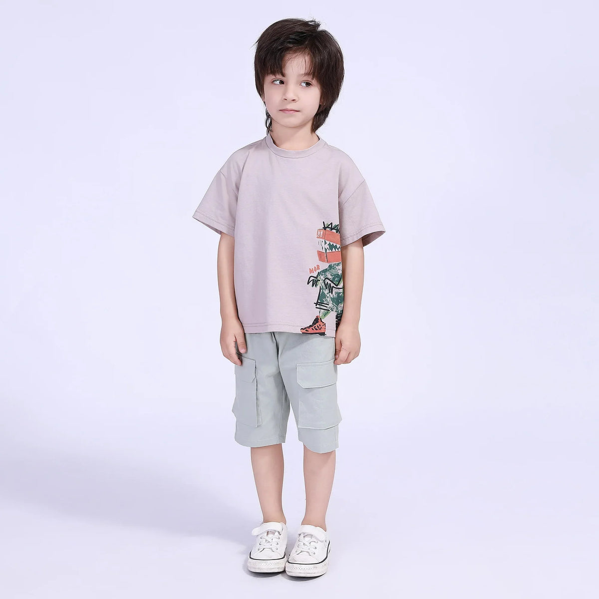 Printed Street Look T.Shirt For Boys Image