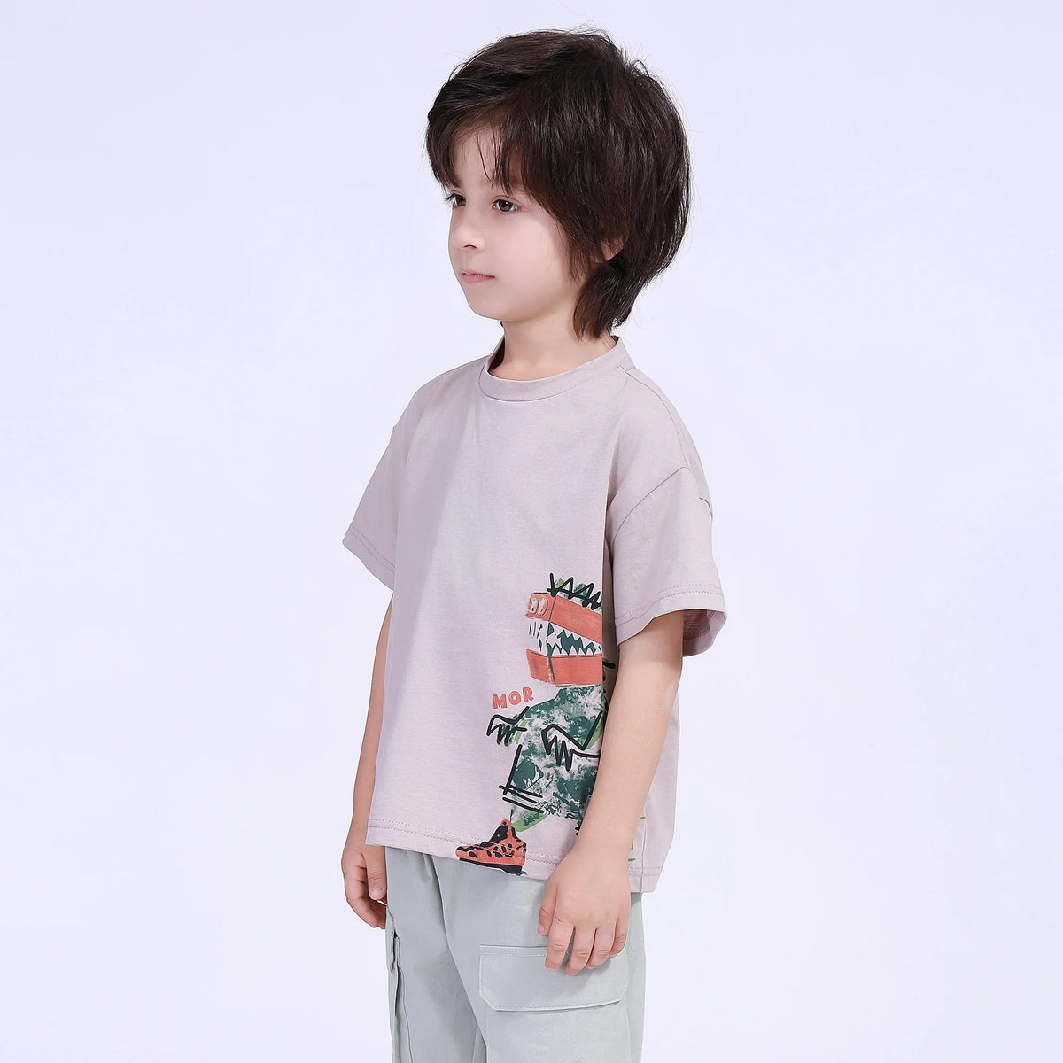 Printed Street Look T.Shirt For Boys Image