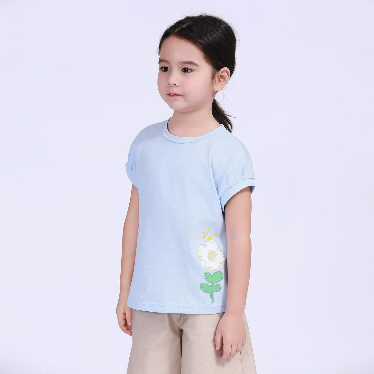 Floral Street Look T.Shirt For Girls