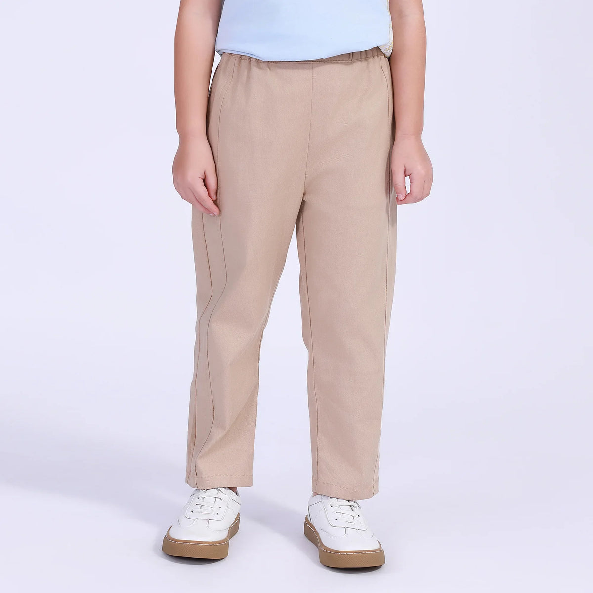 Ordinary Street Look Pants For Girls Khaki Image