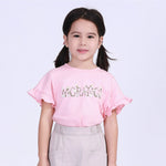 Pink Floral Street Look T.Shirt For Girls Image