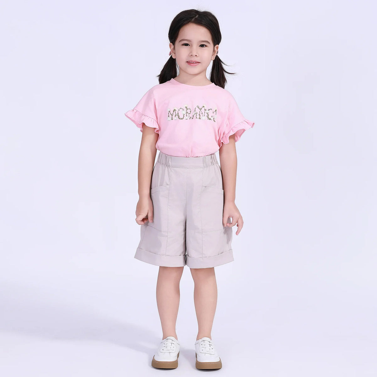 Floral Street Look T.Shirt For Girls