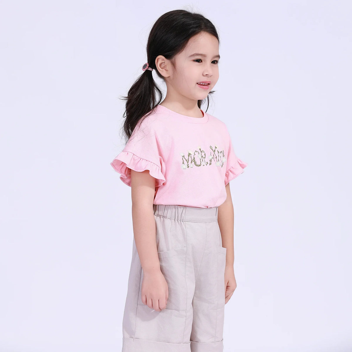 Floral Street Look T.Shirt For Girls