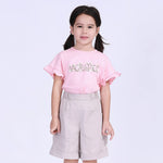 Baggy Street Look Shorts For Girls Gray Image