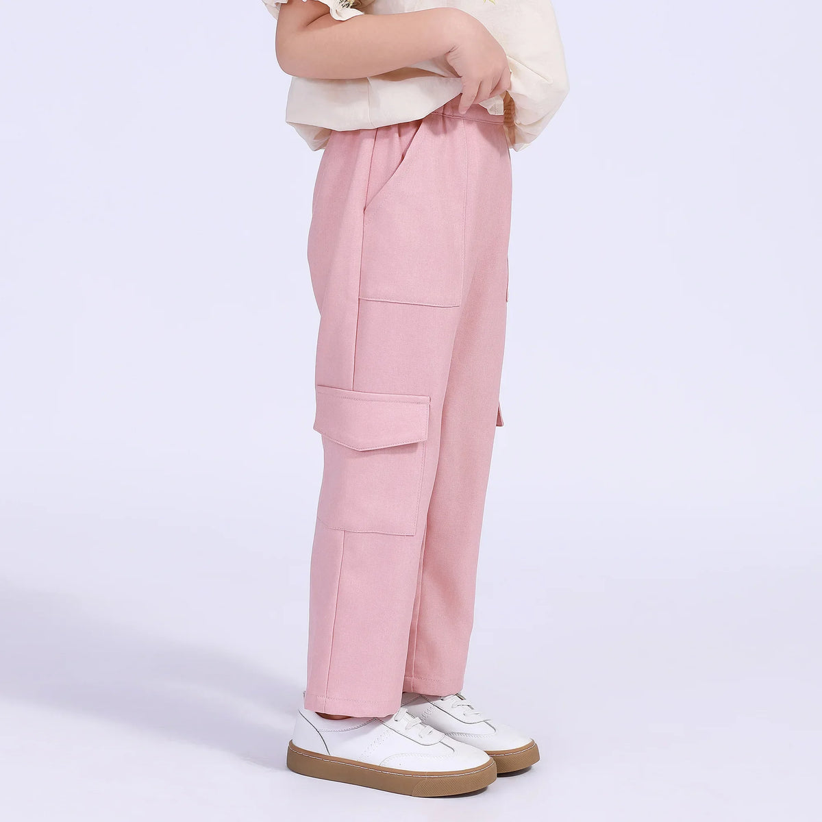 Straight-Leg Street Look Pants For Girls Image