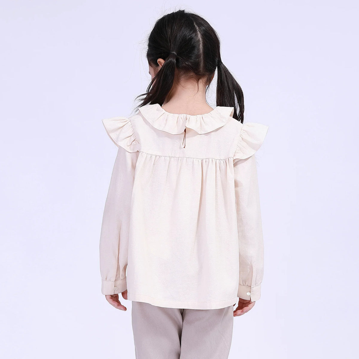 Plain Street Look Blouse For Girls Image