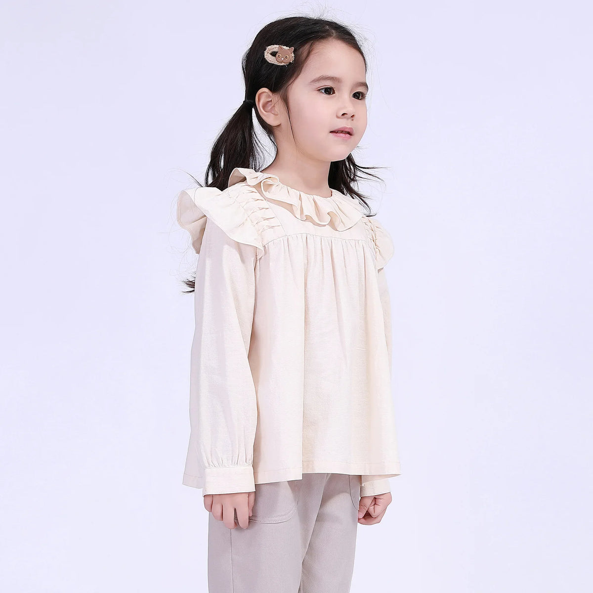 Plain Street Look Blouse For Girls Image