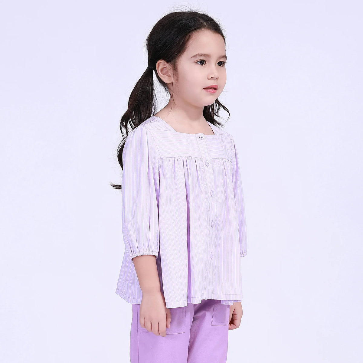 Striped Street Look Shirt For Girls Image