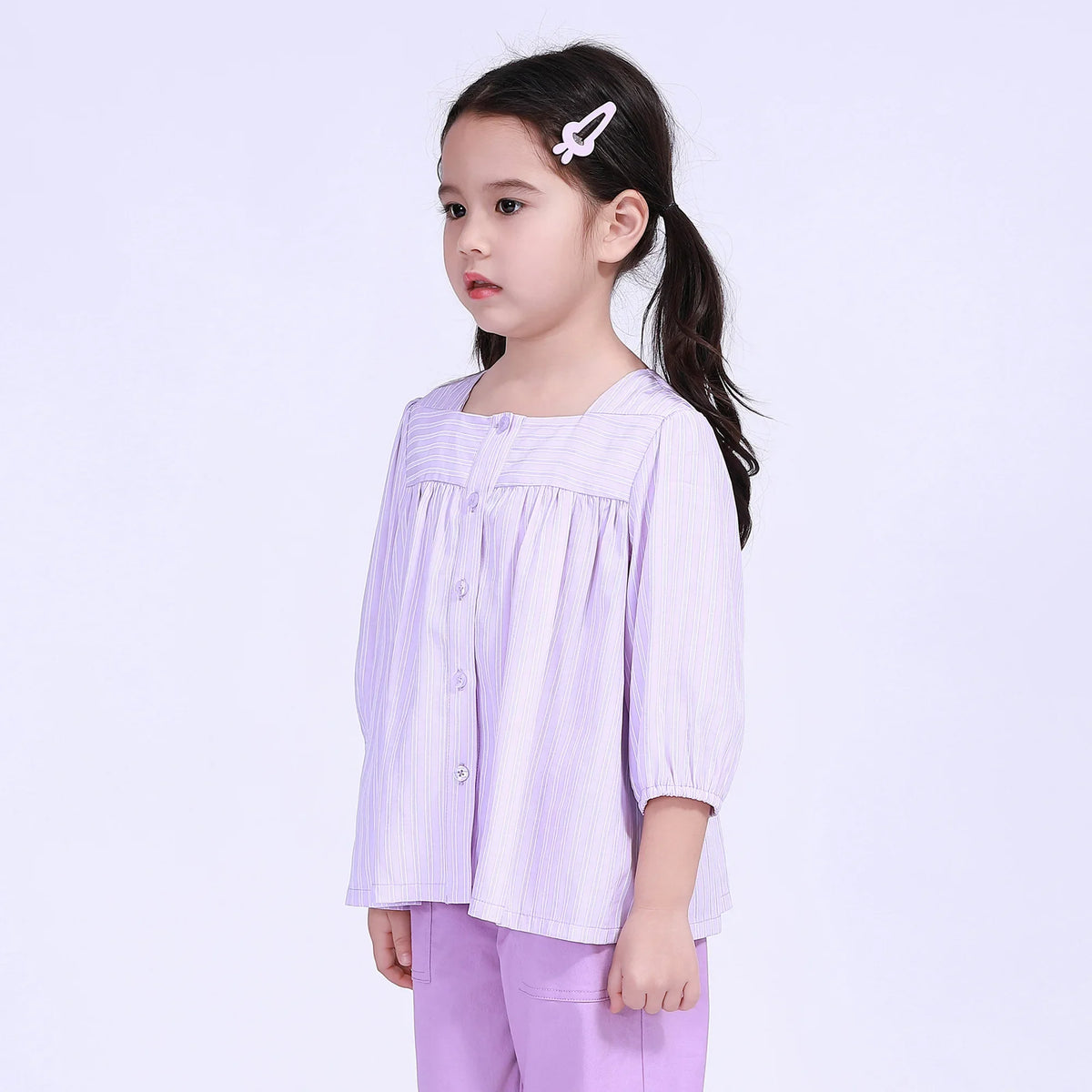 Striped Street Look Shirt For Girls Image