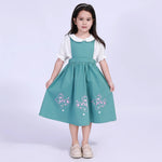 White Jacquard Street Look Shirt For Girls Image