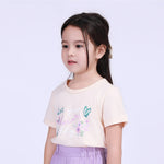 Floral Street Look T.Shirt For Girls Image