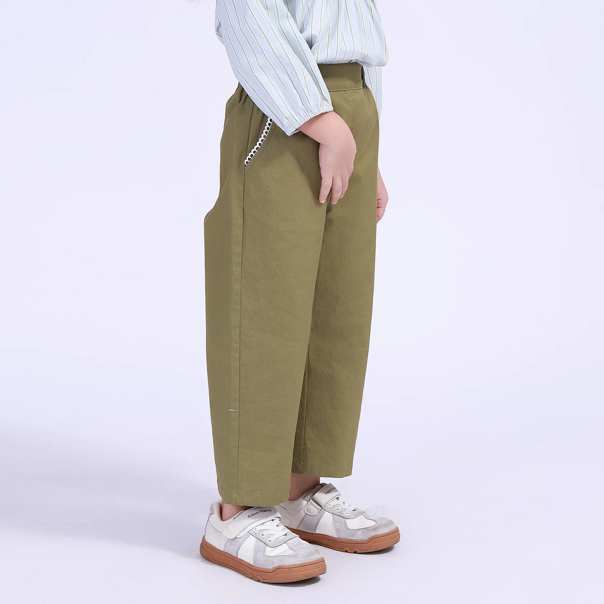 Straight-Leg Street Look Pants For Girls Image