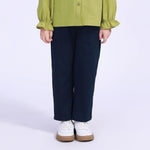 Navy Ordinary Street Look Pants For Girls Image