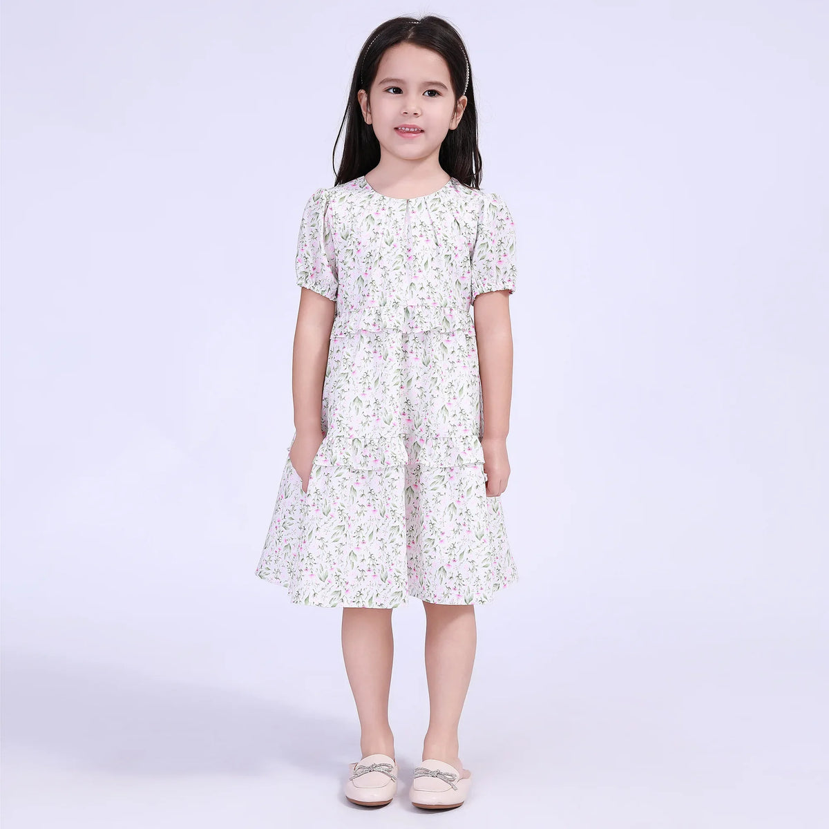 Floral Street Look Dress For Girls Image